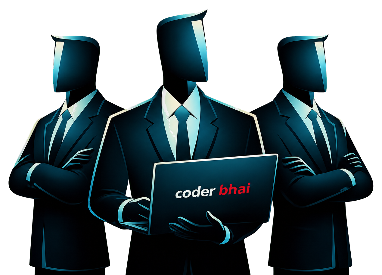 Coder Bhai development team illustration